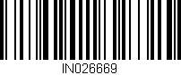 Código de barras (EAN, GTIN, SKU, ISBN): 'IN026669'