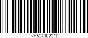 Código de barras (EAN, GTIN, SKU, ISBN): 'INA534002210'