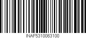 Código de barras (EAN, GTIN, SKU, ISBN): 'INAF5310063100'