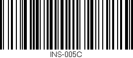 Código de barras (EAN, GTIN, SKU, ISBN): 'INS-005C'