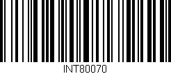 Código de barras (EAN, GTIN, SKU, ISBN): 'INT80070'