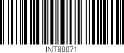 Código de barras (EAN, GTIN, SKU, ISBN): 'INT80071'
