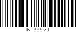Código de barras (EAN, GTIN, SKU, ISBN): 'INTBBSM3'