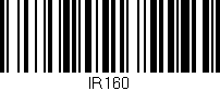 Código de barras (EAN, GTIN, SKU, ISBN): 'IR160'