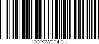 Código de barras (EAN, GTIN, SKU, ISBN): 'ISOPOWER4-BK'