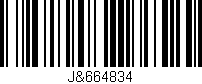 Código de barras (EAN, GTIN, SKU, ISBN): 'J&664834'
