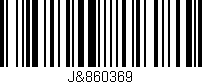 Código de barras (EAN, GTIN, SKU, ISBN): 'J&860369'