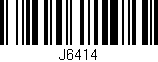 Código de barras (EAN, GTIN, SKU, ISBN): 'J6414'