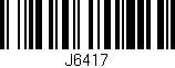 Código de barras (EAN, GTIN, SKU, ISBN): 'J6417'