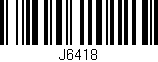 Código de barras (EAN, GTIN, SKU, ISBN): 'J6418'