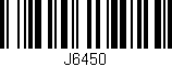 Código de barras (EAN, GTIN, SKU, ISBN): 'J6450'