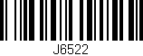 Código de barras (EAN, GTIN, SKU, ISBN): 'J6522'