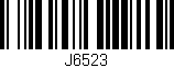 Código de barras (EAN, GTIN, SKU, ISBN): 'J6523'