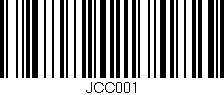 Código de barras (EAN, GTIN, SKU, ISBN): 'JCC001'