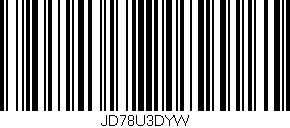 Código de barras (EAN, GTIN, SKU, ISBN): 'JD78U3DYW'