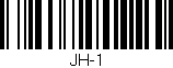 Código de barras (EAN, GTIN, SKU, ISBN): 'JH-1'