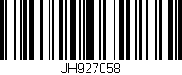 Código de barras (EAN, GTIN, SKU, ISBN): 'JH927058'