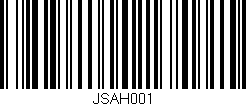 Código de barras (EAN, GTIN, SKU, ISBN): 'JSAH001'