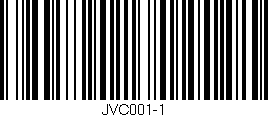 Código de barras (EAN, GTIN, SKU, ISBN): 'JVC001-1'