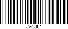 Código de barras (EAN, GTIN, SKU, ISBN): 'JVC001'