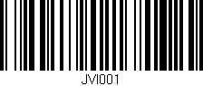 Código de barras (EAN, GTIN, SKU, ISBN): 'JVI001'