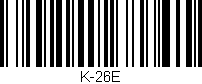 Código de barras (EAN, GTIN, SKU, ISBN): 'K-26E'