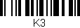 Código de barras (EAN, GTIN, SKU, ISBN): 'K3'