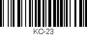 Código de barras (EAN, GTIN, SKU, ISBN): 'KC-23'