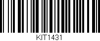 Código de barras (EAN, GTIN, SKU, ISBN): 'KIT1431'