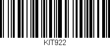 Código de barras (EAN, GTIN, SKU, ISBN): 'KIT922'