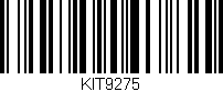 Código de barras (EAN, GTIN, SKU, ISBN): 'KIT9275'