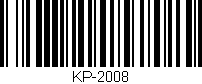 Código de barras (EAN, GTIN, SKU, ISBN): 'KP-2008'