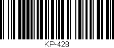 Código de barras (EAN, GTIN, SKU, ISBN): 'KP-428'