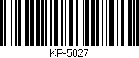 Código de barras (EAN, GTIN, SKU, ISBN): 'KP-5027'