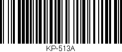 Código de barras (EAN, GTIN, SKU, ISBN): 'KP-513A'