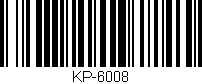 Código de barras (EAN, GTIN, SKU, ISBN): 'KP-6008'
