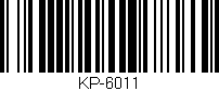 Código de barras (EAN, GTIN, SKU, ISBN): 'KP-6011'