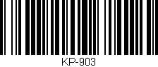 Código de barras (EAN, GTIN, SKU, ISBN): 'KP-903'