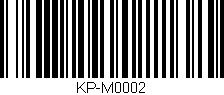 Código de barras (EAN, GTIN, SKU, ISBN): 'KP-M0002'
