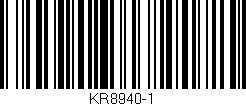 Código de barras (EAN, GTIN, SKU, ISBN): 'KR8940-1'