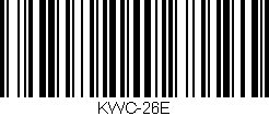 Código de barras (EAN, GTIN, SKU, ISBN): 'KWC-26E'