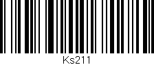 Código de barras (EAN, GTIN, SKU, ISBN): 'Ks211'