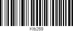 Código de barras (EAN, GTIN, SKU, ISBN): 'Ktb269'