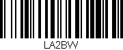 Código de barras (EAN, GTIN, SKU, ISBN): 'LA2BW'