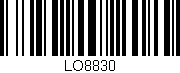 Código de barras (EAN, GTIN, SKU, ISBN): 'LO8830'