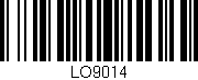 Código de barras (EAN, GTIN, SKU, ISBN): 'LO9014'