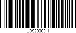 Código de barras (EAN, GTIN, SKU, ISBN): 'LO928309-1'