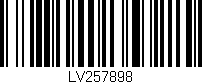 Código de barras (EAN, GTIN, SKU, ISBN): 'LV257898'