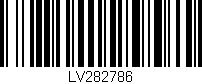 Código de barras (EAN, GTIN, SKU, ISBN): 'LV282786'