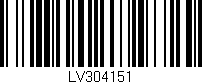Código de barras (EAN, GTIN, SKU, ISBN): 'LV304151'